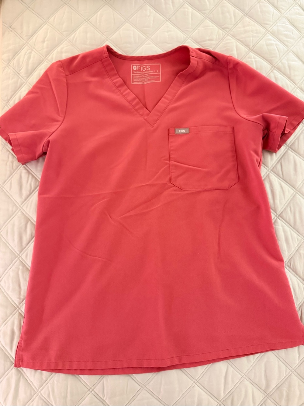 FIGS V-Neck Medical Scrub Top in Mauve
